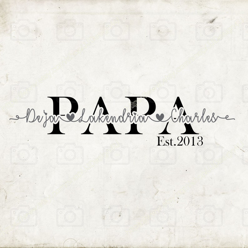Fathers Day Gift Papa Sign Svg Gift for Grandpa Gift for ...