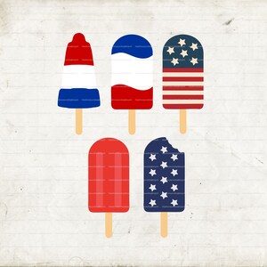 Paletas patrióticas SVG - Paleta SVG - 4 de julio Paleta SVG - Svg patriótico - 4 de julio Svg - 4 de julio Svg - Día de la Independencia Svg