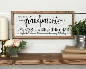 Tu sei i nonni tutti i desideri che avevano, Festa delle madri SVG, Perasonalized, Con i nomi dei nipotini, Svg file per Cricut, Silhouette