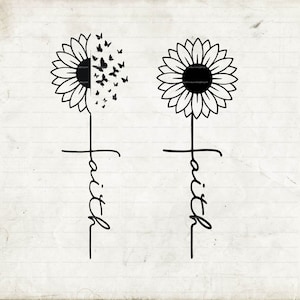 Faith svg, Christian svg, Bible svg, Jesus, Flower svg, Religious, Graffiti, Silhouette, Téléchargement instantané, Fichier Cricut, Cut File, Commercial