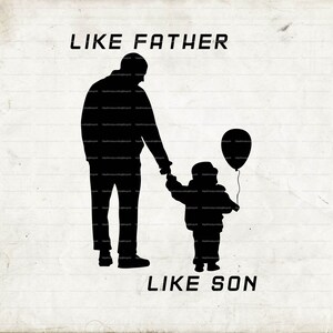 Wie Vater wie Sohn Silhouette SVG/PNG, Papa und Sohn Svg, geschnitten E-Datei, Silhouette geschnitten Datei, Cameo geschnitten Datei, Papa Svg