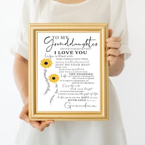 Sie sind mein Sonnenschein Svg, Sonnenblume Svg, zu meiner Enkelin, Sonnenschein, Sonnenblume, digitale Datei für Cricut Silhouette