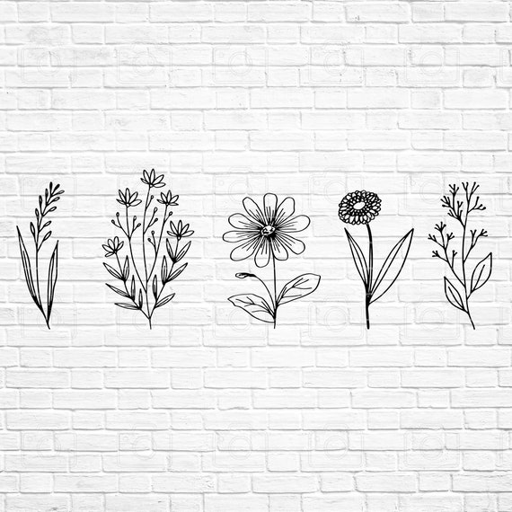 Free Free 295 Hand Drawn Wildflower Svg SVG PNG EPS DXF File