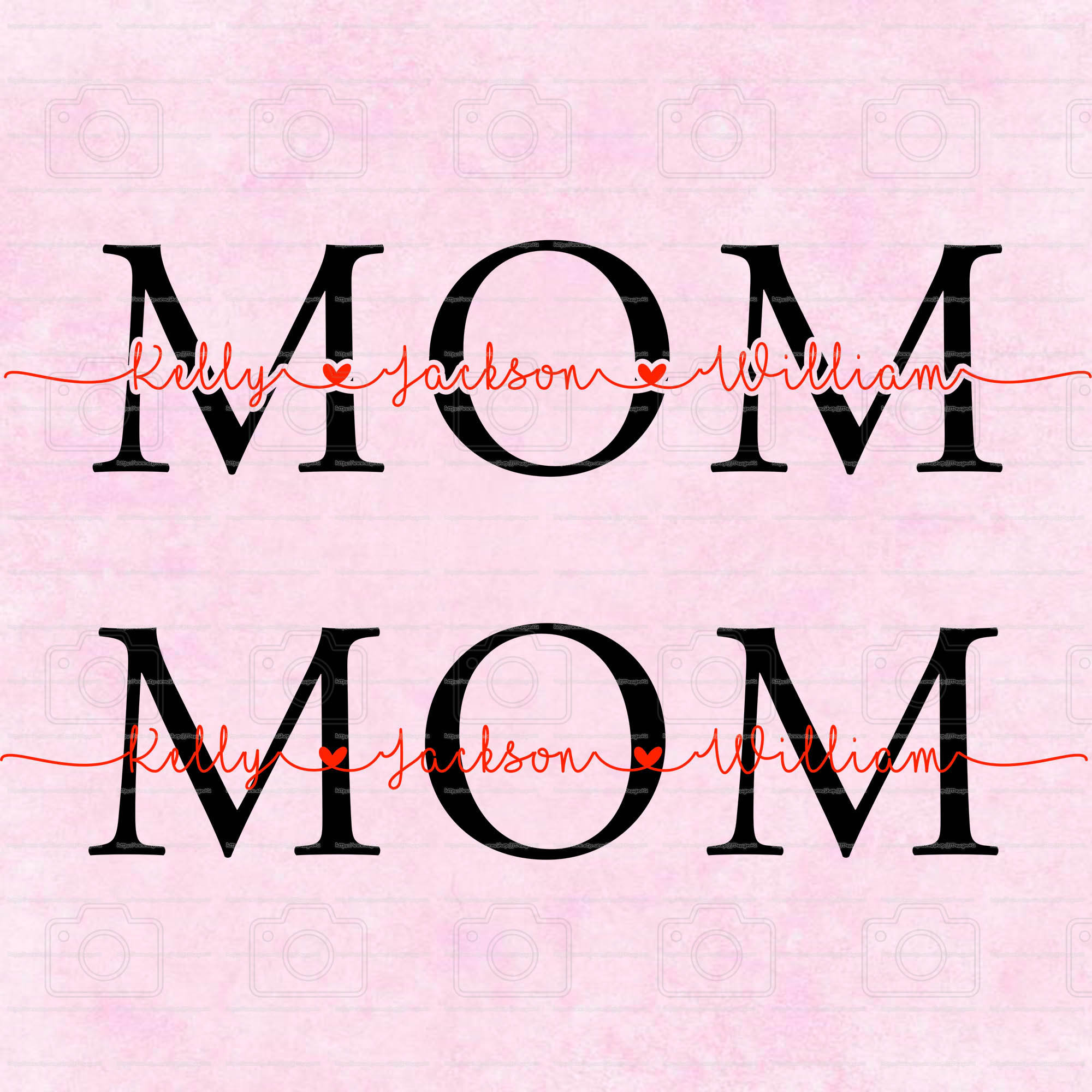 Art & Collectibles Mothers Day Gifts personalized Mom Split Monogram