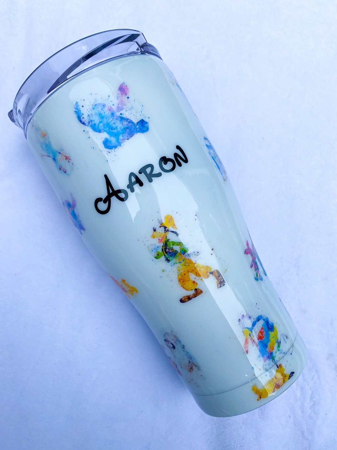 Disney Theme Water Slide Tumbler, Custom Made Tumbler, Disney Tumbler