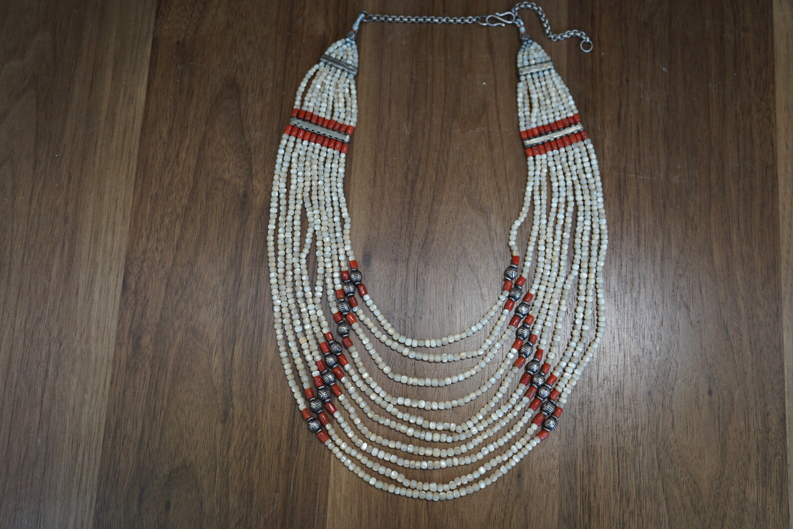 Antique White Coral Bead Necklace Etsy