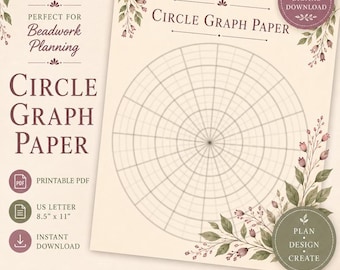 Circle Graph Paper for Beadwork/Medallion Design