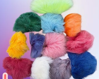 Dyed Caribou Hair Bundles, Vibrant Colors, Tufting, Beading, Sewing