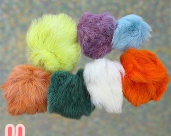 Dyed Caribou Hair Bundles, Vibrant Colors, Tufting, Beading, Sewing