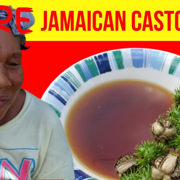 100% Jamaican Black CASTOR Oil | FREE Shipping| Handmade in Jamaica from wildcrafted Castor Beans | Organic | Traditional & Authentic