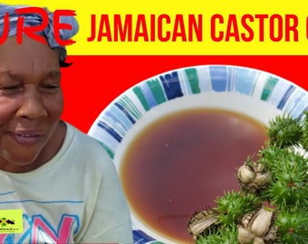 100% Jamaican Black CASTOR Oil | FREE Shipping| Handmade in Jamaica from wildcrafted Castor Beans | Organic | Traditional & Authentic