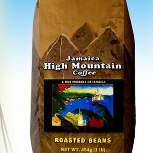 100% Jamaican HIGH MOUNTAIN COFFEE (16oz) | Available In Grounded And Beans! |  Organic  & fully Jamaican | Made In Jamaica
