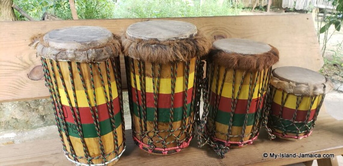 Rastafarian Drums DJEMBE & Kette Drum FREE SHIPPING Etsy