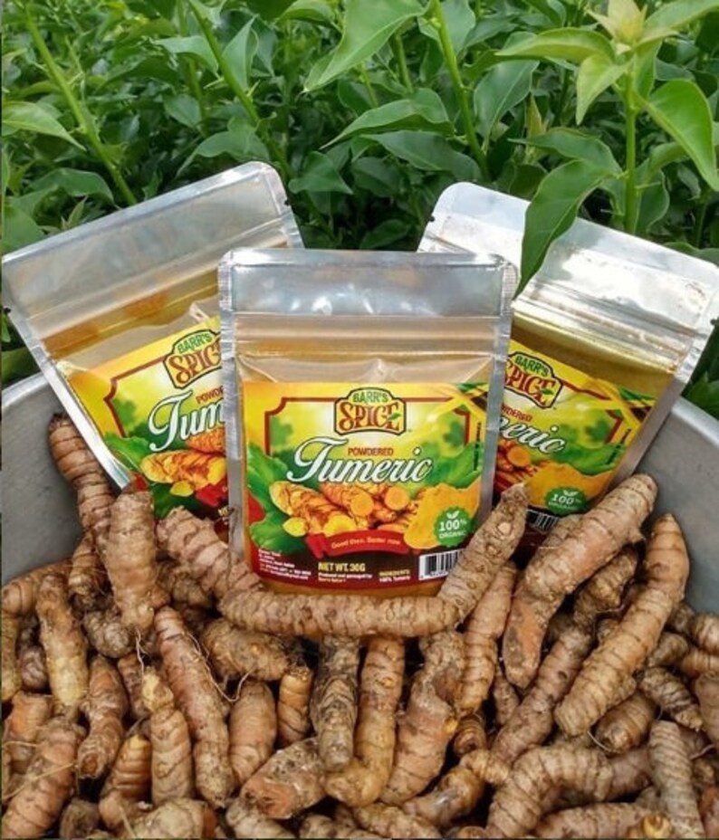 Jamaican Tumeric 100 Organic Turmeric Powder Turmeric Etsy