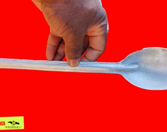 14 inch Traditional SPOON - FREE Shipping | Multipurpose - 100% Made In Jamaica | Cast Aluminum | Earthenware