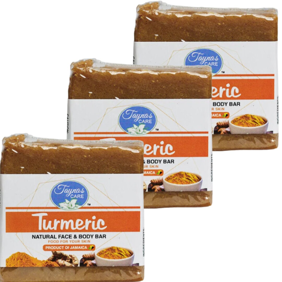 PURE TURMERIC Soap Premium Quality Fully Wildcrafted Authentic Jamaica