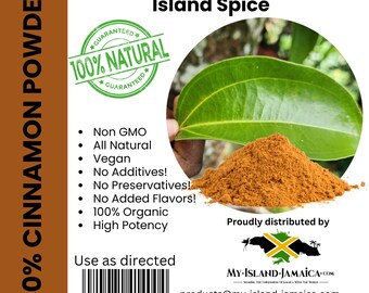 Jamaican Cinnamon Powder | 100% Ground Cinnamon Bark | Aromatic Baking & Cooking Spice | Jamaican Spice