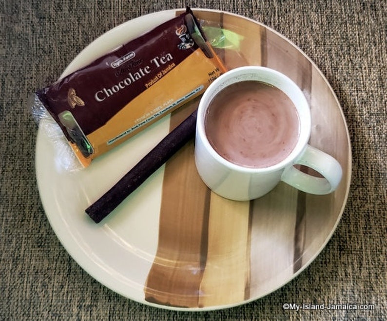 OLD-TIME Jamaican CHOCOLATE Sticks Chalk-Lit Cocoa Balls or Chocolate Tea HandMade Made from 100% Wildcrafted Cocoa Bean image 1