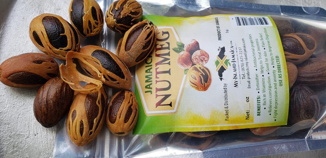 Jamaican WHOLE NUTMEGS Fresh Grade A Quality, Organic Jamaican Etsy