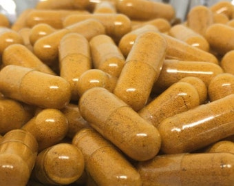 Wildcrafted TURMERIC Capsules 1000mg -Organic High Potency - 100% JAMAICAN (Optional with Black Pepper)