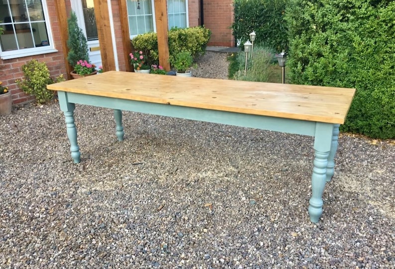 Custom Farmhouse Dining Table Chairs & Bench Set Handmade to Etsy UK