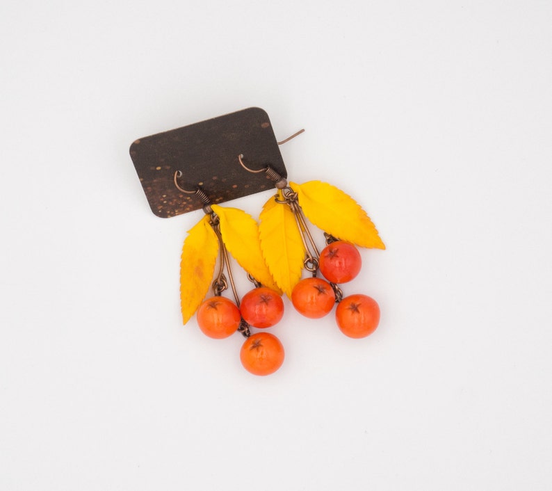 Polymer clay earrings Weird earrings Rowan Surgical steel Etsy