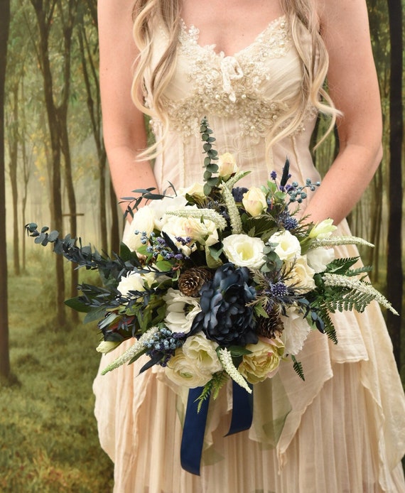 Celtic Charm Blue, Ivory, Gold, Emerald Green Anemone, Ranunculus, Thistle, Bridal Flowers/bouquet/bridesmaid/buttonhole/corsage/boutonniere - Etsy Celtic Charm Blue, Ivory, Gold, Emerald Green Anemone, Ranunculus, Thistle, Bridal Flowers/bouquet/bridesmaid/buttonhole/corsage/boutonniere - Etsy