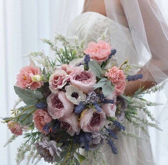 Bridal bouquet, buttonhole, 2x small bouquets for girls Bridal bouquet, buttonhole, 2x small bouquets for girls
