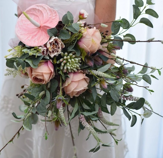 Anthurium Thistle Rose Succulent Bridal Flower Package/bridal  Bouquet/bridesmaid Bouquet/ring/buttonholes /corsage/boutonniere/cake  Flowers - Etsy