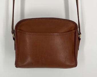 Vintage 90s Coach Metropolis Zip British Tan Shoulder Bag #9087\ Made In Costa Rica \ DAMAGED\PLEASE See Item Description, Photos, And Video