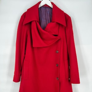 ジャケット・アウター Vivienne Westwood avant-garde jacket 46 Vivienne Westwood for Virgin Atlantic Avant Garde Red Wool Long
