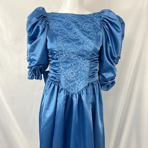 80s Puff Sleeve Dress - Etsy
