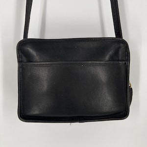 Vintage 80s Coach Black Blazer Shoulder Bag \ Made in Usa \ PLEASE SEE Item Description for Measurements and Details
