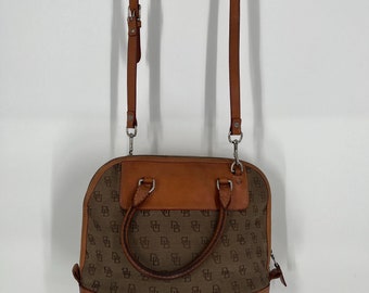 Vintage DOONEY & BOURKE Canyon Canvas and Leather Small Daypack/ Backpack Vintage Dooney & Bourke Canyon Backpack | Mercari main image 4