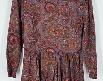Herman Geist Paisley Dress Size Medium