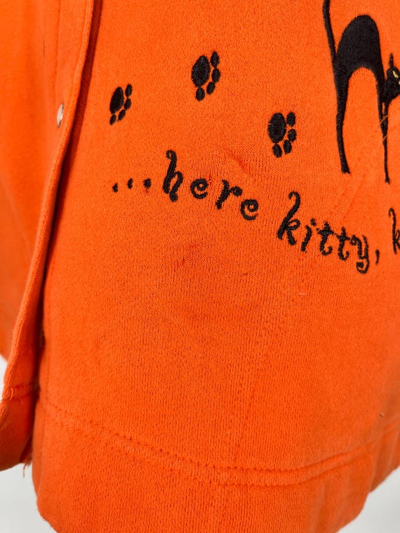 Vintage Classic Elements Orange Button Up Hallowe… - image 3