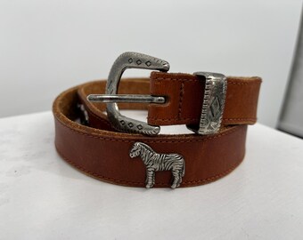 Vintage 90s Coach British Tan Womens Braided Belt #3914  display picture 1