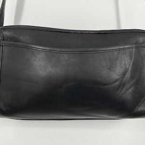 Bolso bandolera vintage Taylor con cremallera, color negro, años 90, n.° 9944 / Fabricado en EE. UU. / Ver descripción para conocer las medidas y el estado