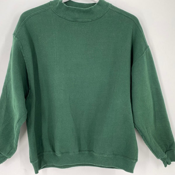 Vintage 80's Green Sweatshirt By Chic \ Size L \ Please See Item Description And Measurements \ Made In The USA