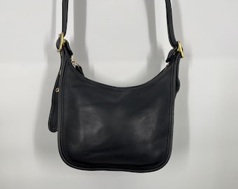 Vintage Coach Soho Buckle Bag 4157 Navy Leather Shoulder