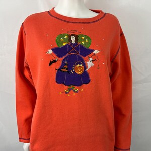 Vintage 90s Size L Quacker Factory Halloween Sweatshirt