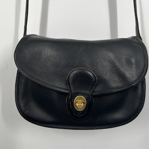 コーチバッグ Vintage coach 9954 black leather prairie bag crossbody | eBay