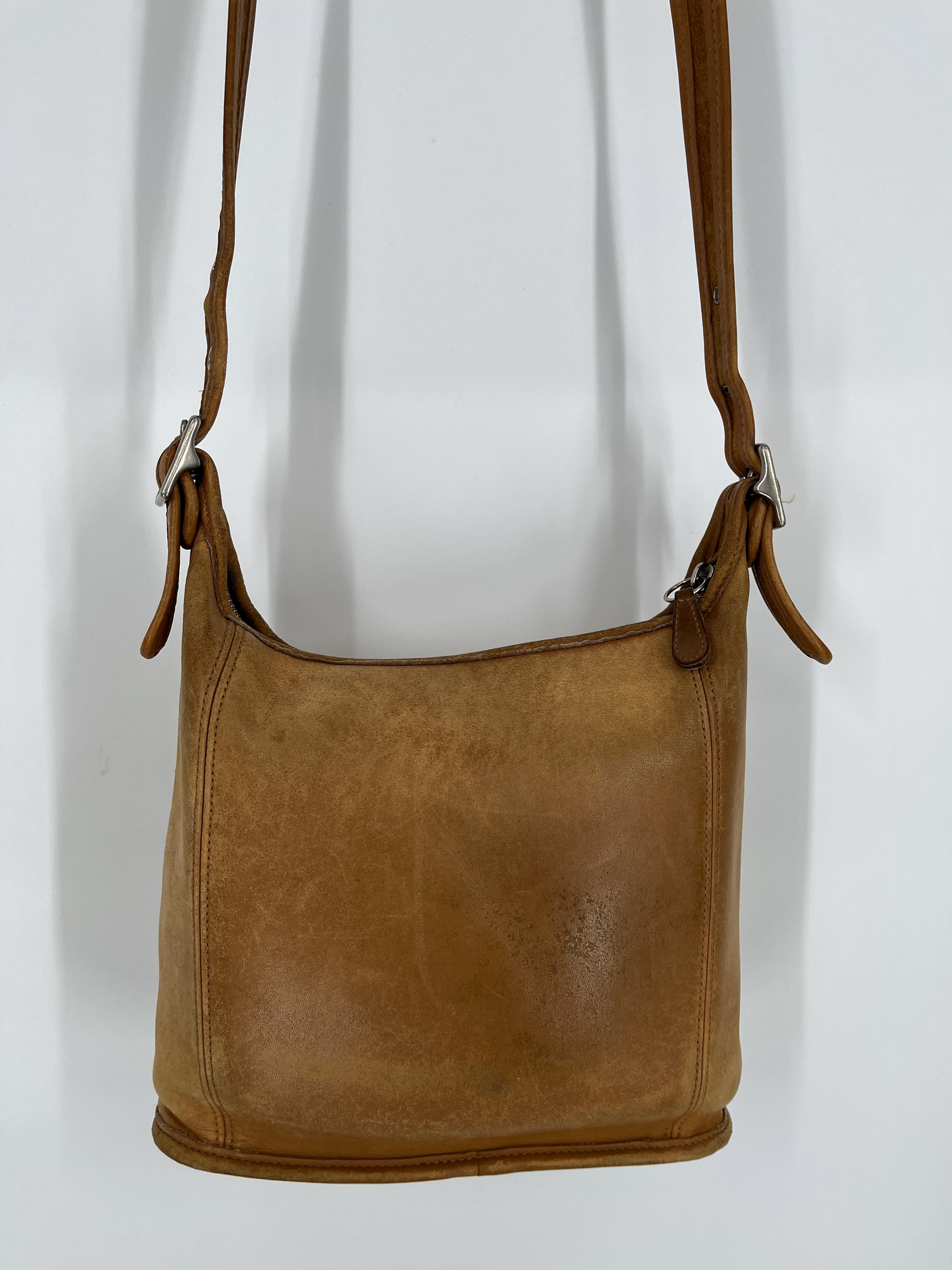 【Vintage】90s brown leather shoulder bag VINTAGE Brown Leather Shoulder Bag - purchased from a thrift