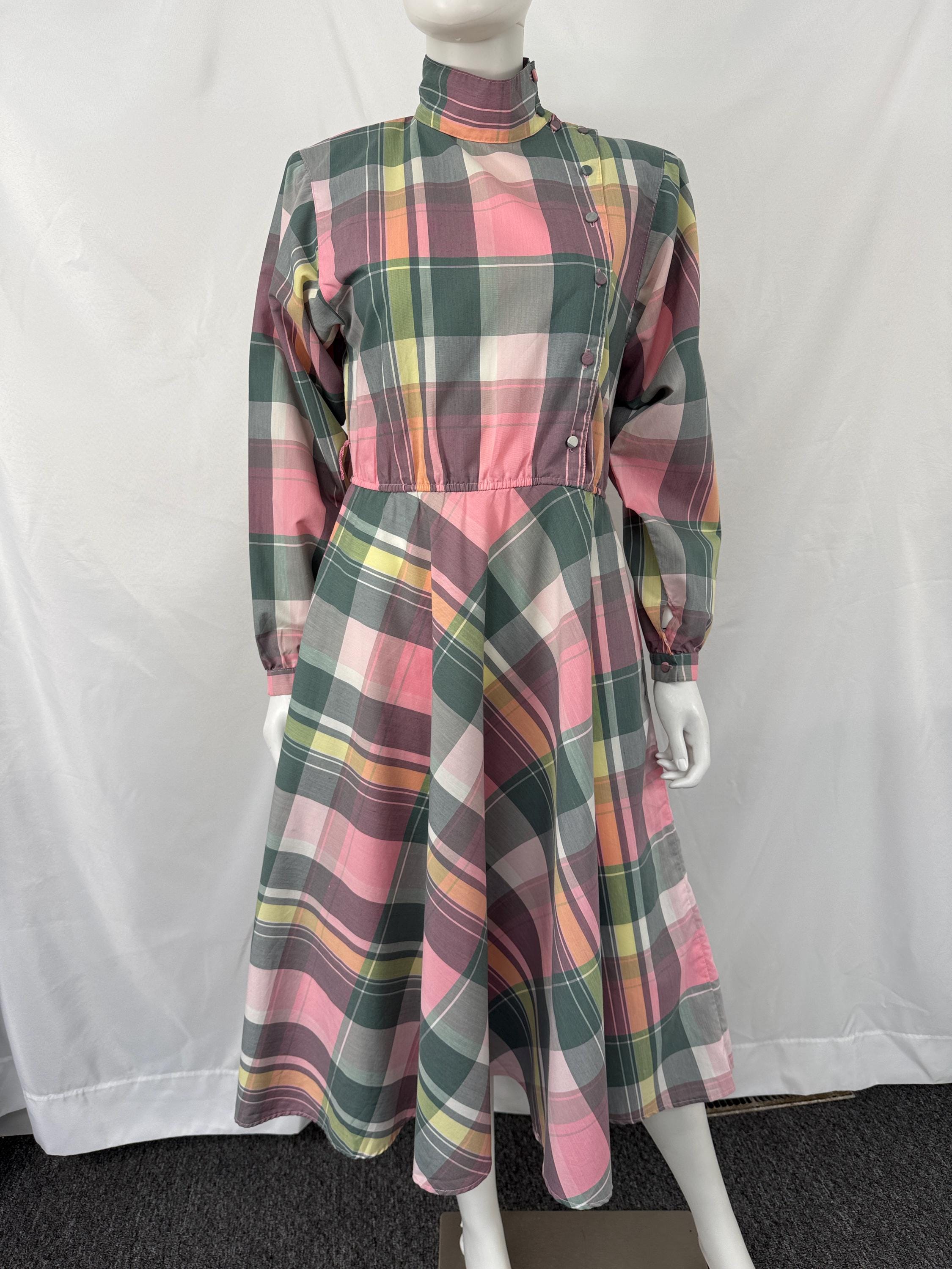 Pastel Plaid Dress - Etsy