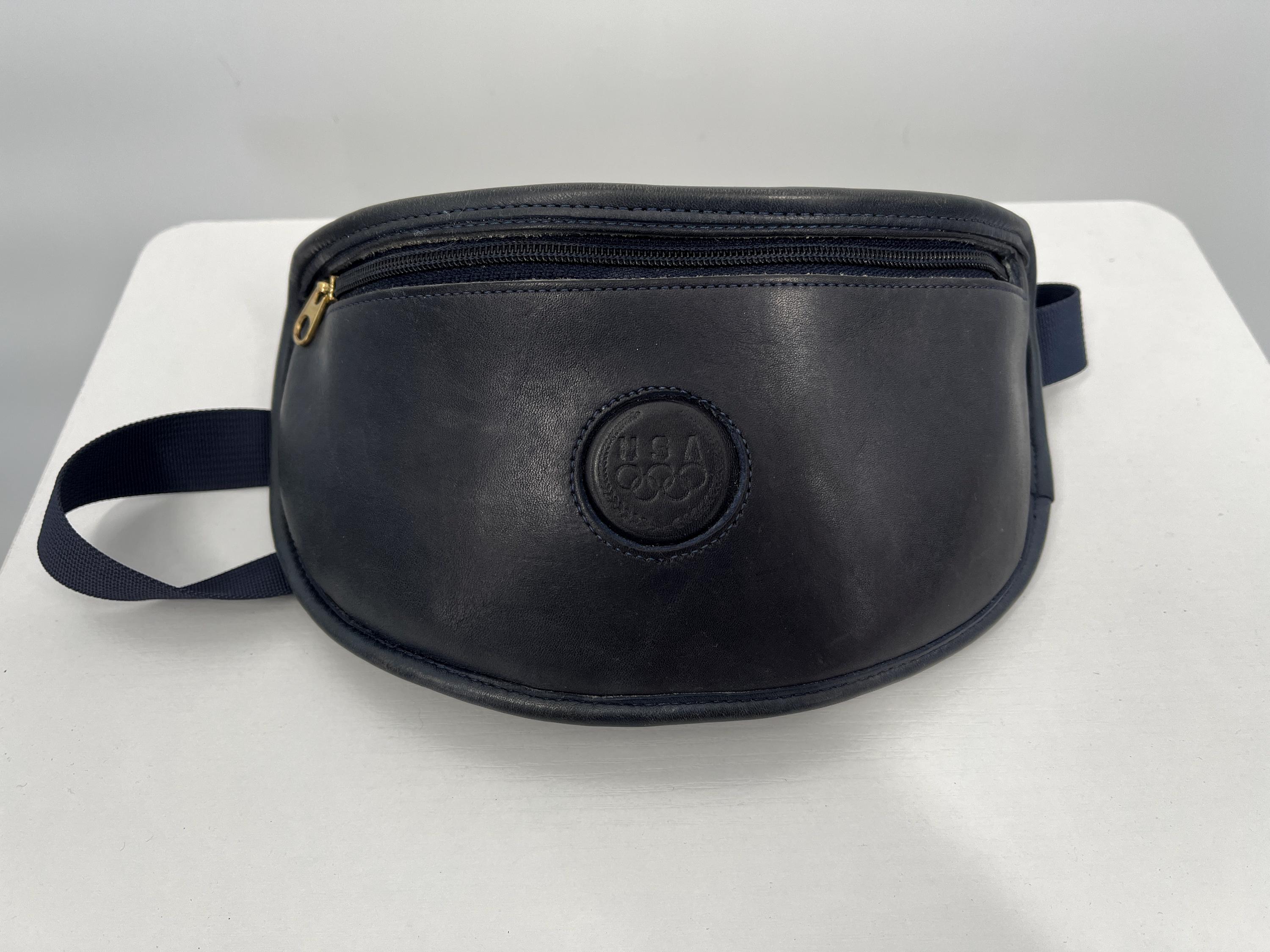 Vintage 1996 Coach Navy Olympic USA Team Fanny Pack / Made