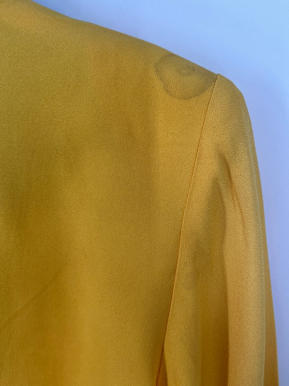 Vintage 80s Yellow And Black Long Sleeve Blazer B… - image 7