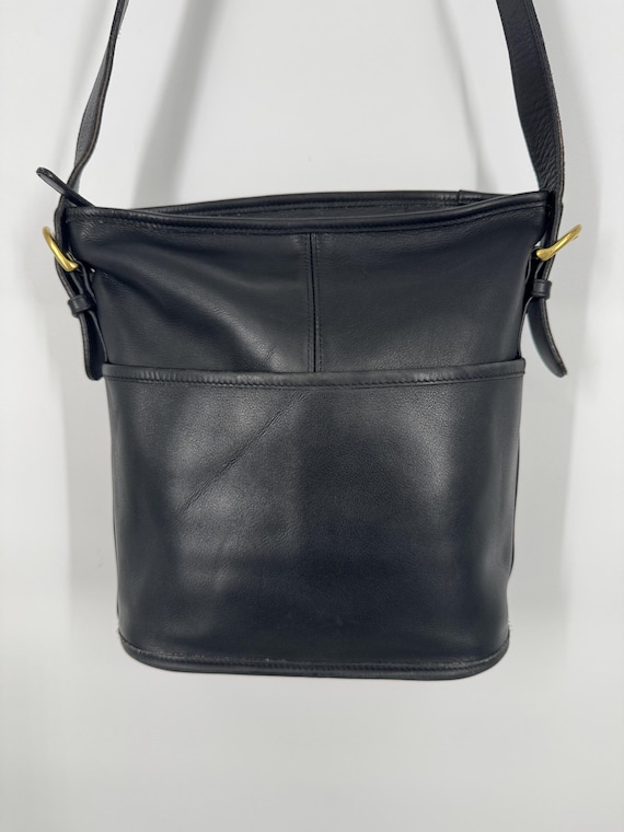 Vintage 90s Coach Black Bleecker Bag  Made in Costa Rica  PLEASE