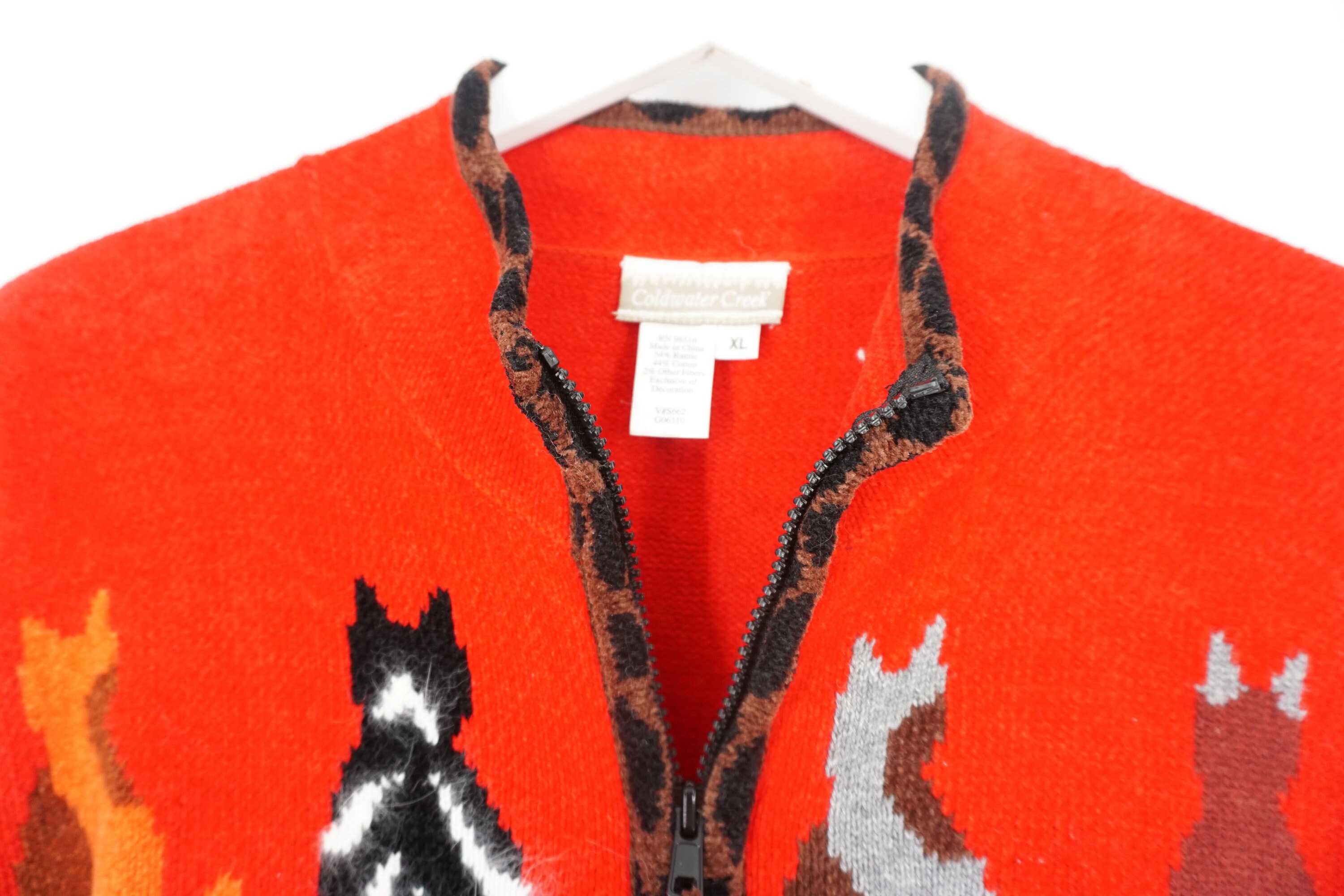 coldwater creek cat sweater