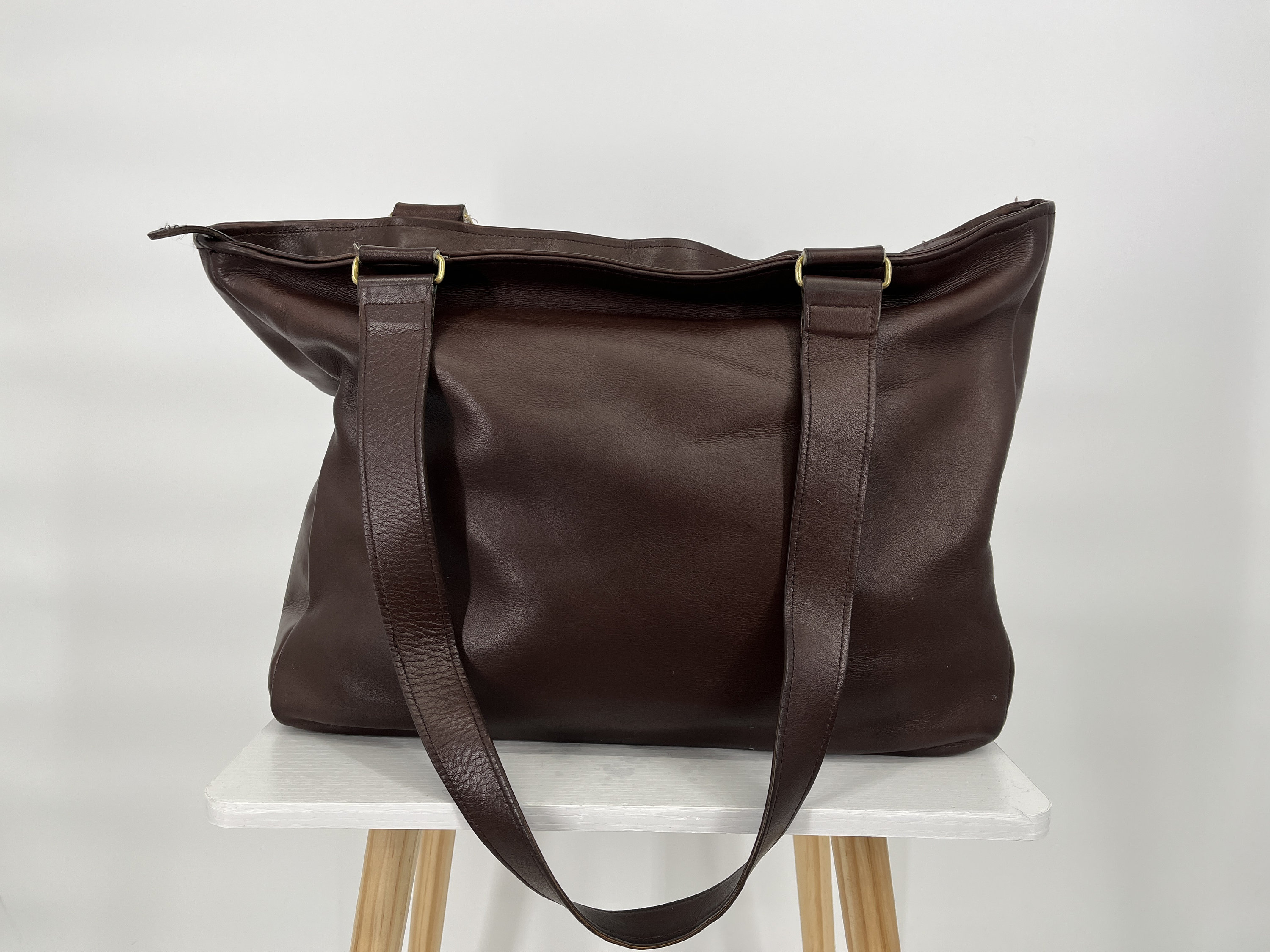 Vintage 90s Coach Mahogany Park Tote Shoulder Bag #4129  Made in