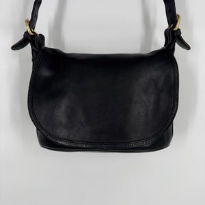 Bolso de hombro Coach Fletcher negro vintage de los años 90 \ Fabricado en Costa Rica \ CONSULTE la descripción del artículo para conocer las medidas y los detalles